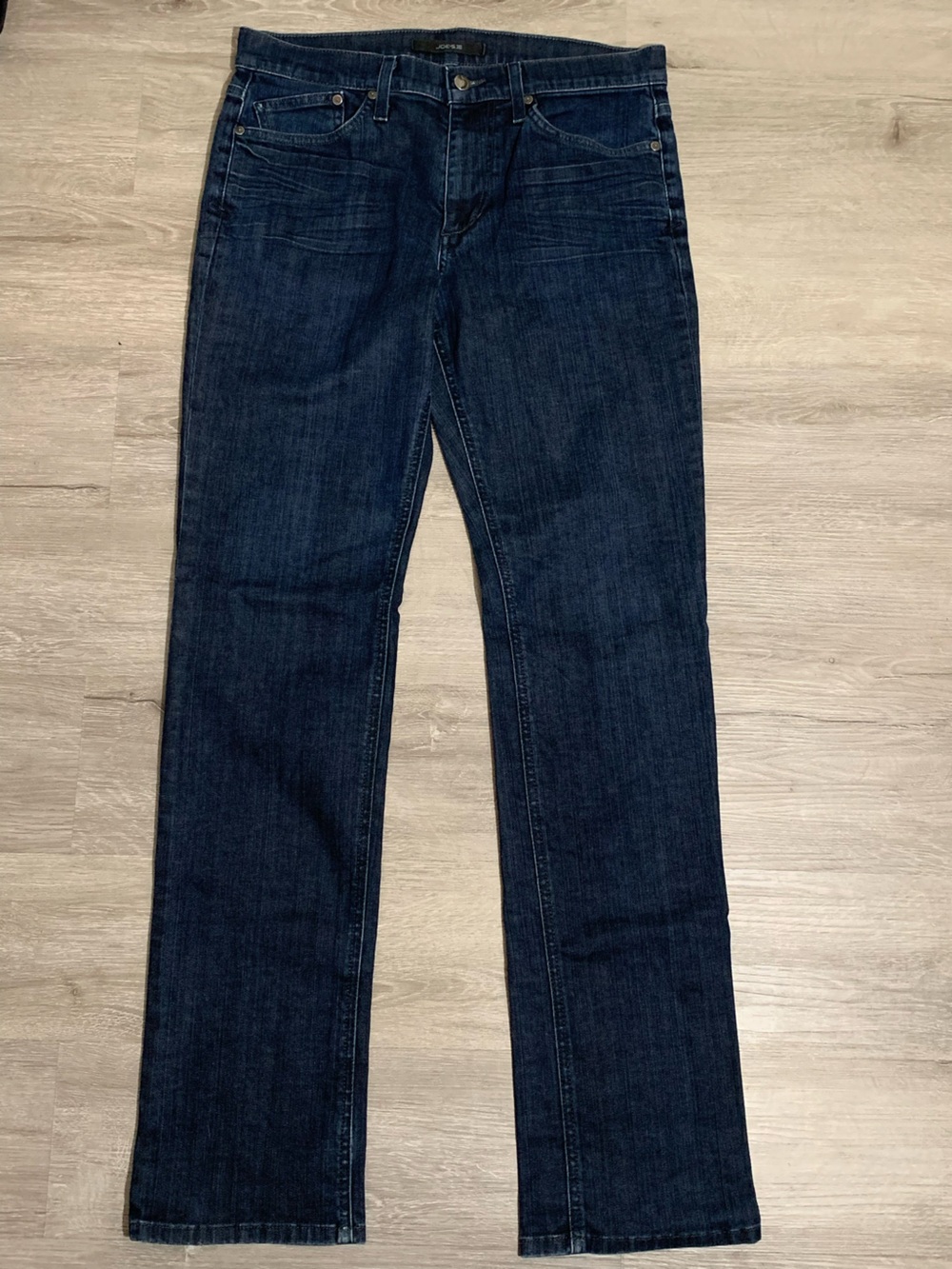 Joe's “The Brixton” Straight and Narrow Dark Indigo Blue Jeans
